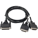 Hollyland TCB09 DB25 Male to Dual DB15 Male Tally Cable - 4.9 Feet