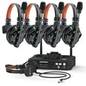 Hollyland Solidcom C1 Pro 5-Person Full Duplex Wireless Intercom System with Headsets/Hub/Charger/Li-Ion Batteries/Case