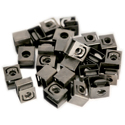 Hammond 1421N25 10-32 Clip Nuts - Black - 25 Pack in Plastic Jar