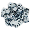 Hammond 1421NP25 10-32 Plated Clip Nuts - 25 Pack in Plastic Jar