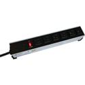 Photo of Hammond 1584H6A1RA 5-15R Rugged Outlet Strip - 6 Outlets - Switch - 6 Foot Cord