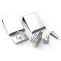 Hammond 1584MK1 Rack Cabinet Vertical Mount Adapter for 1581 / 1584 and 1589 Series Outlet Strips