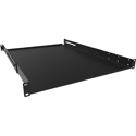 Photo of Hammond ADSU1825BK 1RU Adjustable Solid Shelf - 18-25 Inch Depth