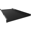 Photo of Hammond ADSU2536BK 1RU Adjustable Solid Shelf - 25-36 Inch Depth