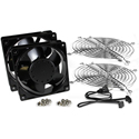 Hammond AVFK2AC120 2x 120mm Rack Fan and Guards Cord Kit