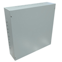 Hammond CSKO24246 NEMA Type 1 Mild Steel Junction Box and Flat Screw Cover with KOs - 24in x 24in x 6in - Gray