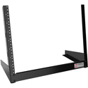 Photo of Hammond HDR8UBK 8RU Desktop Rack 2-Post with 10-32 Tapped Rails