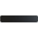 Photo of Hammond PBFS19003BK 2RU Formed Steel Rack Panel - Matte Black