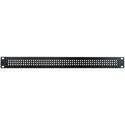 Photo of Hammond  PPFS Series 1RU Perforated 16-Gauge Steel Rack Panel - Fits Standard EIA-compliant Rails - Matte Black - TAA