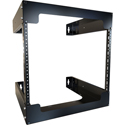 Hammond RB-2PW8 8RU Open Frame Wall Rack with 18 Inches of Usable Depth