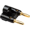 Hosa BNA-240BK-BULK Connector - Dual Banana - Black