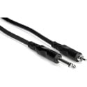 Hosa CPR-115 Unbalanced Interconnect Cable - 1/4in TS to RCA - 15 Foot
