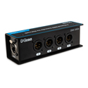 Hosa DNX-545M 4-Channel XLR 5-Pin Male Connectors over 8P8C Network Audio/DMX Extender