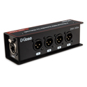 Hosa DNX-345M 4-Channel XLR 3-Pin Male Connector over 8P8C Network Audio/DMX Extender