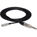 Hosa HXMS-010 Pro Headphone Adapter Cable - REAN 3.5mm TRS to 1/4-Inch TRS - 10 Foot