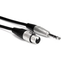 Hosa HXS-001.5 Pro Balanced Interconnect REAN XLR3F to 1/4 Inch TRS - 1.5 Feet