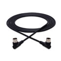 Hosa MID-303RR Right-angle MIDI Cable - Right-angle 5-in DIN to Right Angle 5-pin DIN - 3 Foot