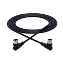 Photo of Hosa MID-303RR Right-angle MIDI Cable - Right-angle 5-in DIN to Right Angle 5-pin DIN - 3 Foot