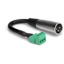 Photo of Hosa PHX-106M-BULK Low-Voltage 6 Inch Adapter Cable - PHX3M Phoenix Male to XLR3M XLR 3 Pin Male