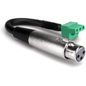 Photo of Hosa PHX-206F Low-voltage Adaptor XLR3F to PHX3F - 6 Inch