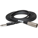 Hosa PXM-103 Unbalanced Audio Interconnect Cable - 1/4 in TS to XLR3M - 3 Foot