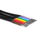 Photo of Hosa TTS-890 Balanced Patch Cables TT TRS to Same - 3 Ft 8 Pk