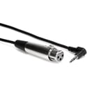 Photo of Hosa Technology XVS-102F XLR3F to Right Angle 3.5mm TRS - 2 Foot