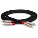 Hosa HRR-005X2 Pro Stereo Interconnect - Dual REAN RCA to Dual RCA- 5 Foot