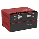 Hall Technologies HT-ASTRO2-4 4-Port USB 2.0 Plug and Play Extender - Max Transmission Distance of 165 Feet / 50 Meters