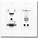 Hall Technologies UHB-SW2-WP VGA & HDMI Auto-Switching Wall-Plate with HDBaseT