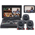 Datavideo HS-1600T-3C140TCM Mobile Studio Kit with HS-1600T 3x PTC-140T/ TLM-700K and Case