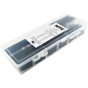 NTE HS-ASST-2 Master Heat Shrink 158 Piece 2.5 Inch 2-to-1 Shrink Tubing Kit Black