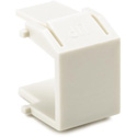 Photo of HellermannTyton BLANK-FW Blank Plastic Insert Keystone Wall Plate Module 10 Pack Office White