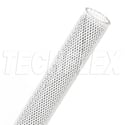 Techflex HTN0.75TW FLEXO HALAR 3/4in Expandable Cable Tubing -  White with Black Tracer - 500 Foot/Unspliced