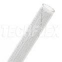 Photo of Techflex HTN0.75 Flexo Halar Expandable Self-Extinguishing Tubing - White/Black Tracer - 500-Foot/Unspliced