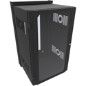 Photo of Hammond HWM2420U20WDBK 20RU 25 Inch Deep Swing Out Wall Cabinet with Acrylic Window Door for HWM Series