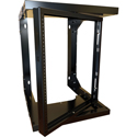 Photo of Hammond HWMR1912UBK 12RU Pivot Adjustable Depth Wall Rack