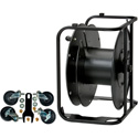 Photo of Hannay AVD-2 Cable Reel with Sotted Divider Disc for up to 425 Feet of 0.5 Inch OD Cable with 3 Inch Casters