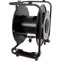 Photo of Hannay Reels AVF-18 Fiber Optic Series Metal Cable Reel for up to 1000 Feet of SMPTE Cable - with Casters