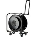 Hannay Reels AVF-18 Fiber Optic Series Metal Cable Reel for up to 1000 Feet of SMPTE Cable - with Casters & Pull Handle