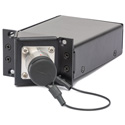 Photo of Camplex HYMOD-1R23 45 Degree SMPTE EDW Jack to 2 SC UPC Fiber & 6-Pin AMP for 1RU HYMOD Systems