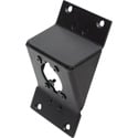 Photo of Camplex Punched Angled Black Aluminum Panel for NEUTRIK opticalCON & All D-Series Connectors- 2RU
