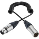 Sescom ICOMX4-MF-10C Intercom Extension Cable 4-Pin XLR Male to 4-Pin XLR Female - 2-10 Foot Coiled
