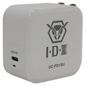 Photo of IDX UC-PD1SU Power Delivery Pocket Size Single Channel AC Adapter/Battery Fast Charger with USB-C Output - 65 Watts Max