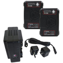 Photo of IDX ZC-2C98G Dual-Channel Li-Ion Battery Charger and 2 x ZEN-C98G Battery Kit