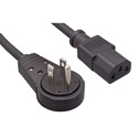 Photo of IEC-AC360-06 IEC Power Cord with 360 Degree Rotatating AC Plug - 6 Foot