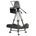 Ikan PT419W-TM-TRIPOD 19-inch High-Bright Widescreen Turnkey Teleprompter with Talent Monitor Tripod and Dolly