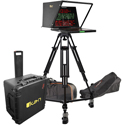 Photo of Ikan PT419W-PTZ-TK-TRIPOD 19 Inch Widescreen PTZ Teleprompter with Tripod/Dolly and Travel Kit - SDI/HDMI/VGA