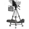 Photo of Ikan PT4500S-TMW-TRIPOD 15in Turnkey Teleprompter System w/ Tripod/Dolly and Widescreen Talent Monitor - 3G-SDI/HDMI/VGA