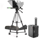 Photo of Ikan PT4500-TRIPOD-TK-V2 15-inch Turnkey Teleprompter System with Tripod/Dolly and Travel Kit - HDMI/VGA/Composite